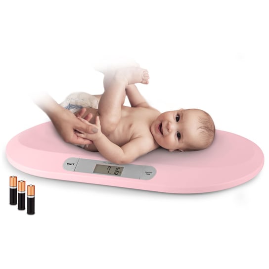 Waga elektroniczna dziecięca niemowlęca do 20kg Berdsen różowa Berdsen