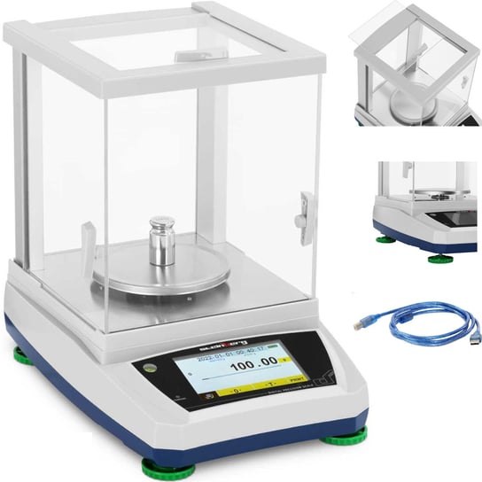 Waga laboratoryjna analityczna ze szklaną osłoną panelem dotykowym LCD 600 g / 0.01 g Inna marka