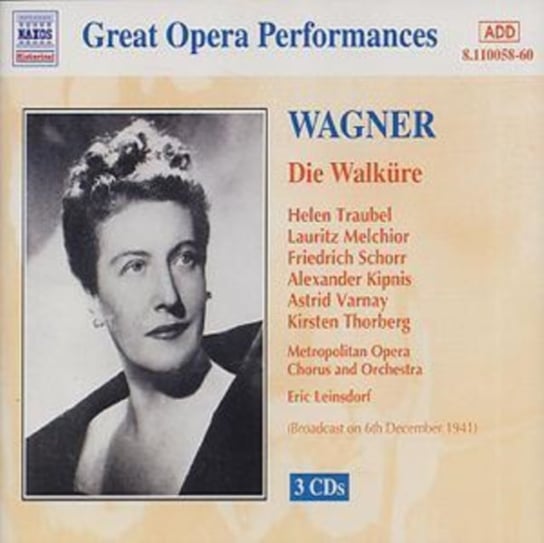WAGNER WALKURE LEINSDORF E 3CD Melchior Lauritz