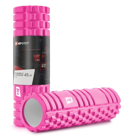 Wałek roller do masażu EVA 45cm różowy Hop-Sport