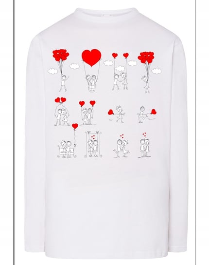 Walentynki Longsleeve męski nadruk Love Story L Inna marka