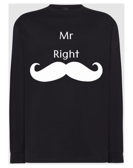 Walentynki Longsleeve męski nadruk Mr Right r.M Inna marka