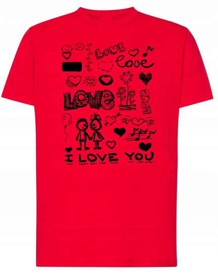 Walentynki Prezent T-Shirt męski Miłość Love r.XS Inna marka