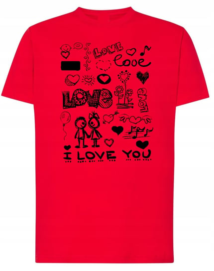 Walentynki Prezent T-Shirt męski Miłość Love r.XXL Inna marka