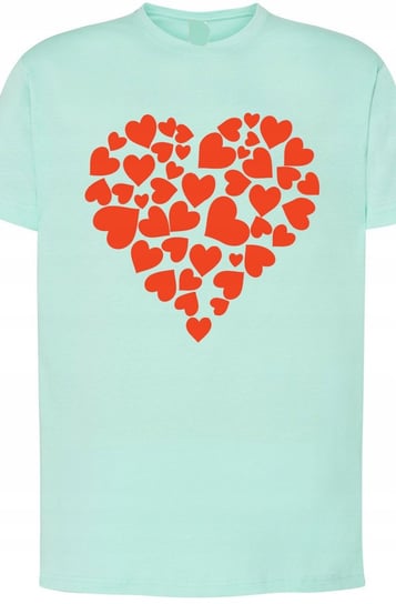 Walentynki Serce Modny T-Shirt Nadruk r.XL Inna marka