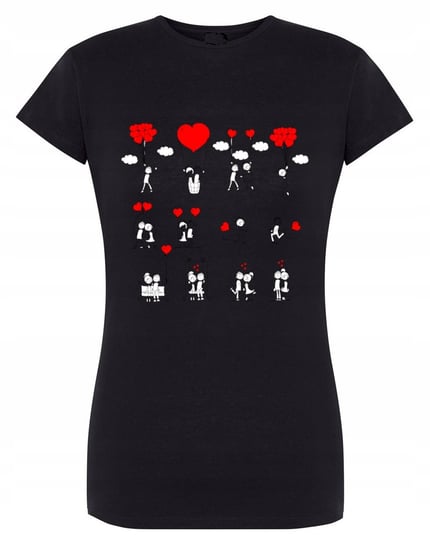 Walentynki T-Shirt damski Love Story r.S Inna marka