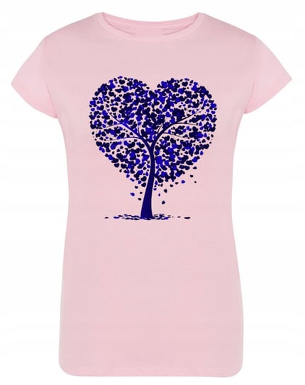 Walentynki T-Shirt damski nadruk Serca Drzewko XL Inna marka