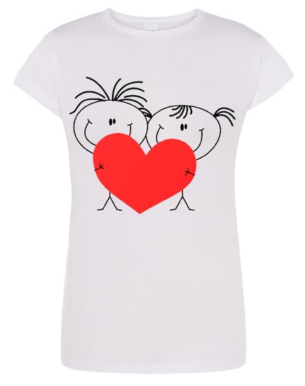 Walentynki T-Shirt damski Serce Para Miłość r.S Inna marka