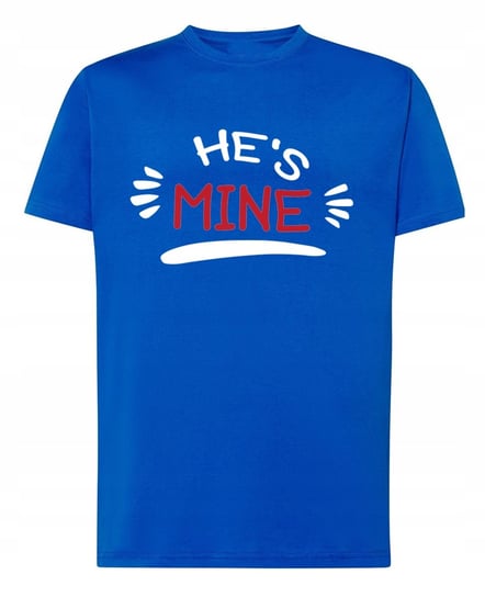 Walentynki T-Shirt męski dla Par He's Mine Mój L Inna marka