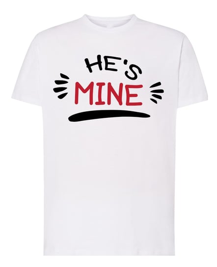 Walentynki T-Shirt męski dla Par He's Mine Mój S Inna marka