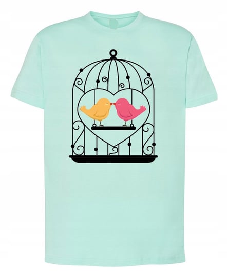 Walentynki T-Shirt męski nadruk Ptaszki Miłość XS Inna marka