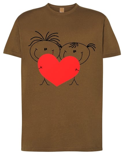 Walentynki T-Shirt męski Para Miłość Serce r.XL Inna marka