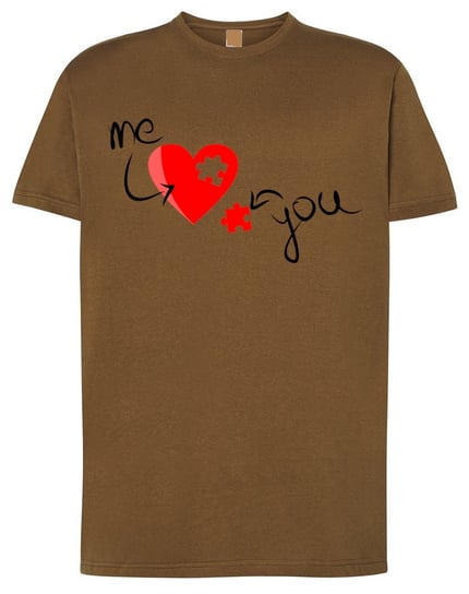 Walentynki T-Shirt męski Ty i Ja Serce r.L Inna marka