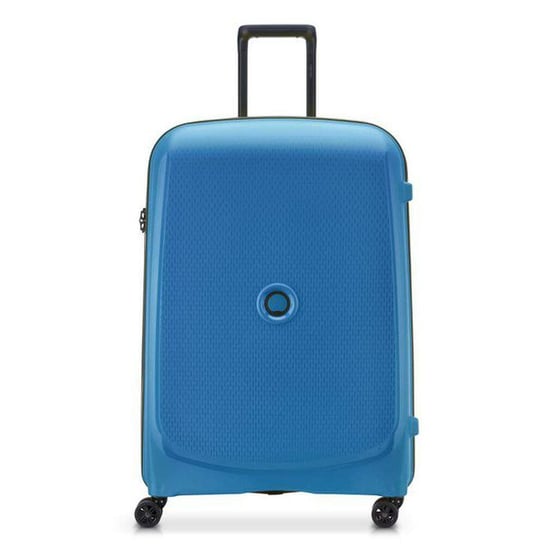 Walizka Delsey Belmont Plus Duża twarda niebieska walizka na kółkach 76 cm DELSEY