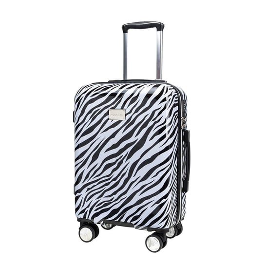 Walizka Kabinowa Podróżna Na Kółkach Twarda Mała PUCCINI Zebra ABS015C-10 PUCCINI