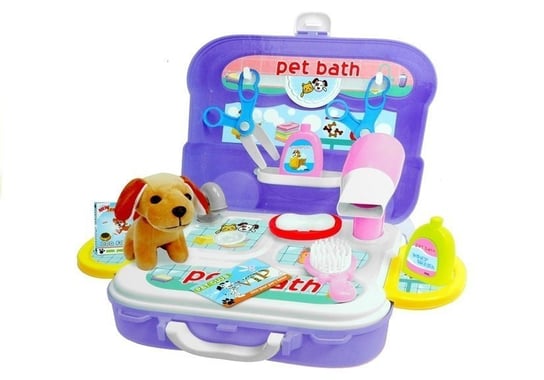 Walizka Plecak Psi Salon Piękności Akcesoria 20 Elementów Import Leantoys Lean Toys