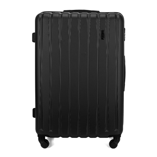 Walizka podróżna twarda duża 26', 69L STL902 czarna Solier Luggage