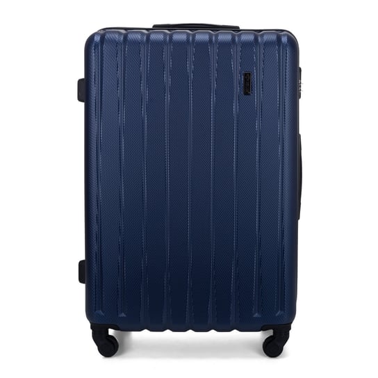 Walizka Podróżna Twarda Średnia Stl902 Granatowa 58 L Solier Luggage