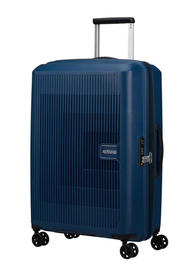 Walizka średnia poszerzana American Tourister AeroStep - navy blue American Tourister