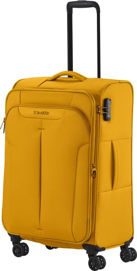 Walizka średnia poszerzana Travelite Croatia 67 cm żółta Travelite