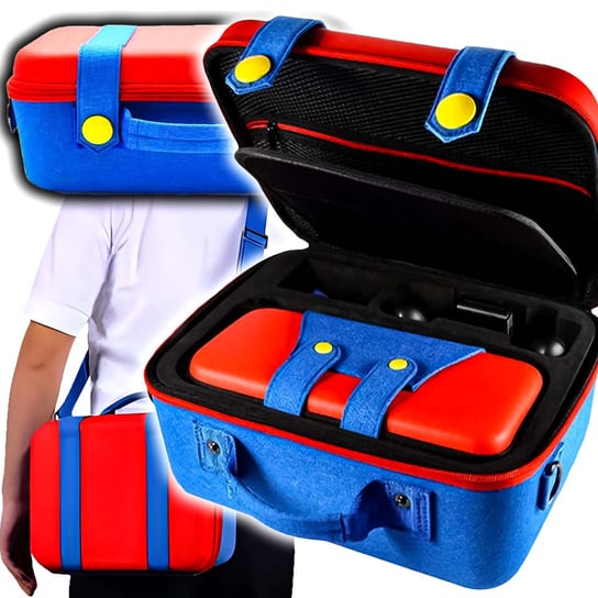 Walizka Torba Etui Pokrowiec Kufer Case Mario Nitntendo Switch OLED V1 V2 MGC-BOX-PRO LOGIT