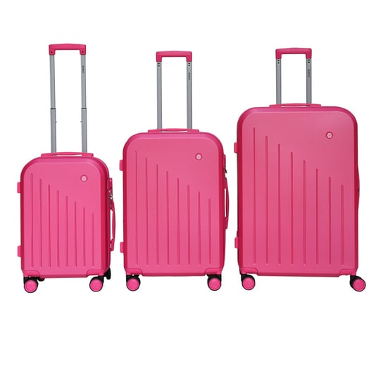 Walizki podróżne 3W1 w kolorze różowym Inna marka