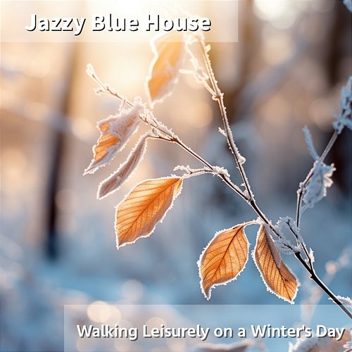 Walking Leisurely on a Winter's Day Jazzy Blue House