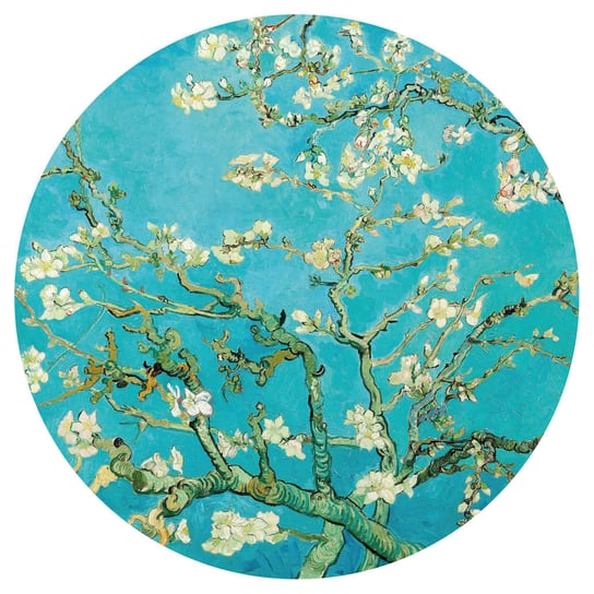 WallArt Okrągła fototapeta Almond Blossom, 142,5 cm WallArt