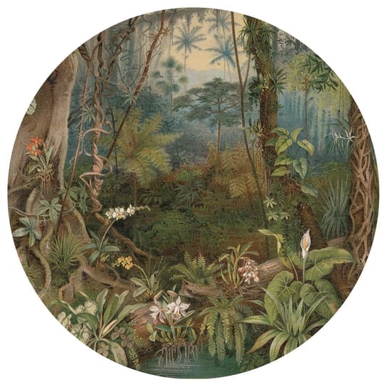 WallArt Okrągła fototapeta In the Jungle, 142,5 cm WallArt