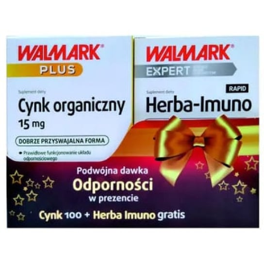 Walmark Cynk tabletki 100 szt + Herba-Imuno Rapid tabletki 30 szt, zestaw, 1 opak. Walmark