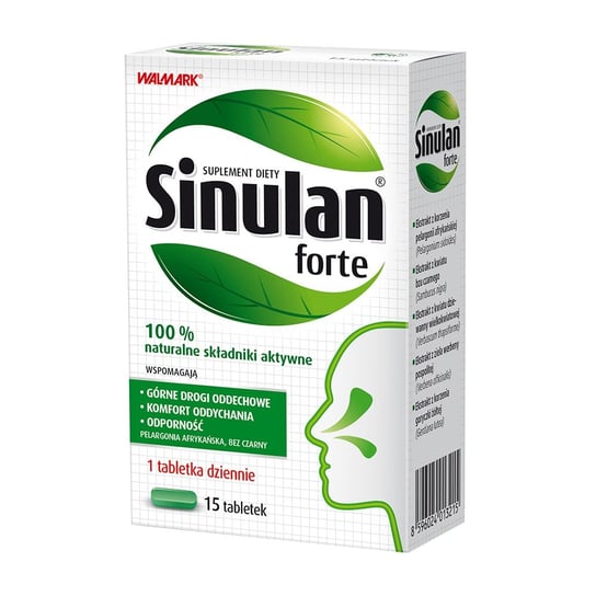 Walmark, Sinulan Forte, suplement diety, 15 tabletek Walmark