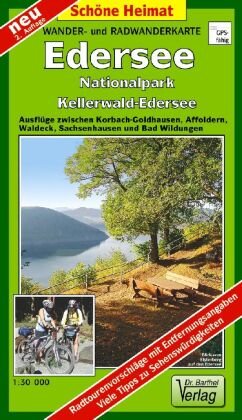 Wander- und Radwanderkarte Edersee, Nationalpark Kellerwald-Edersee und Umgebung Barthel, Barthel A.