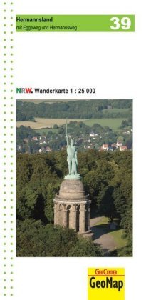 Wanderkarte Nordrhein-Westfalen 39 Hermannsland 1  : 25 000 Lva Nordrhein-Westfalen, Geocenter Touristik Medienservice Gmbh