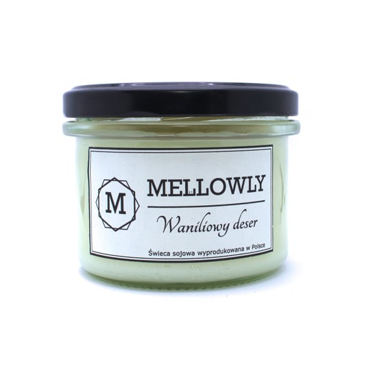 Waniliowy deser - naturalna świeca sojowa - Mellowly Mellowly