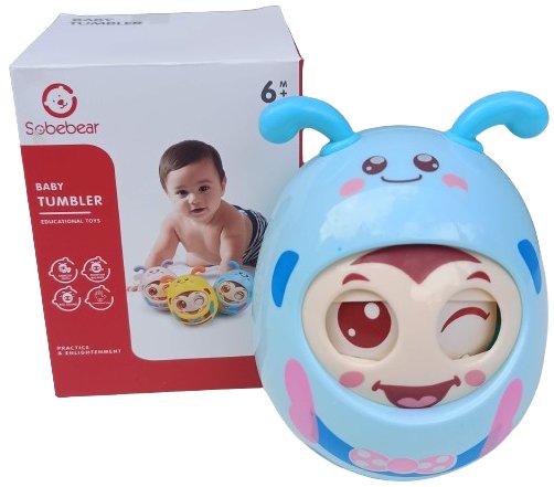 Wańka Wstańka PSZCZÓŁKA zabawka sensoryczna dla niemowląt małych dzieci 6M+ PakaNiemowlaka