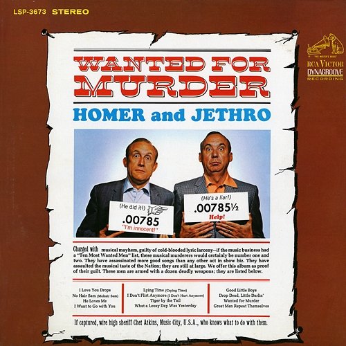 Wanted for Murder Homer & Jethro