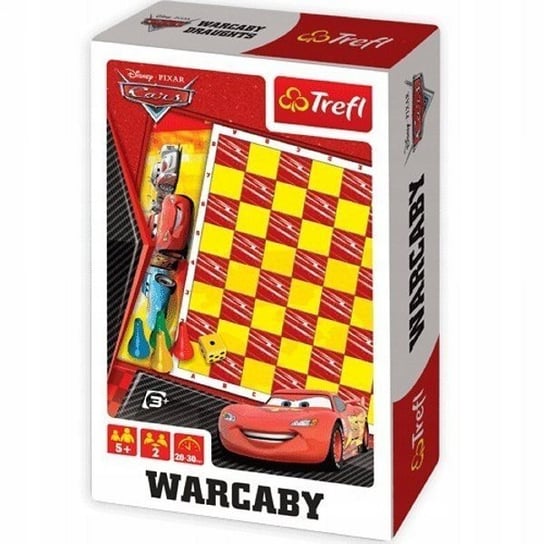 Warcaby Disney - Mini Gra Strategiczna z Motywem Auta Trefl