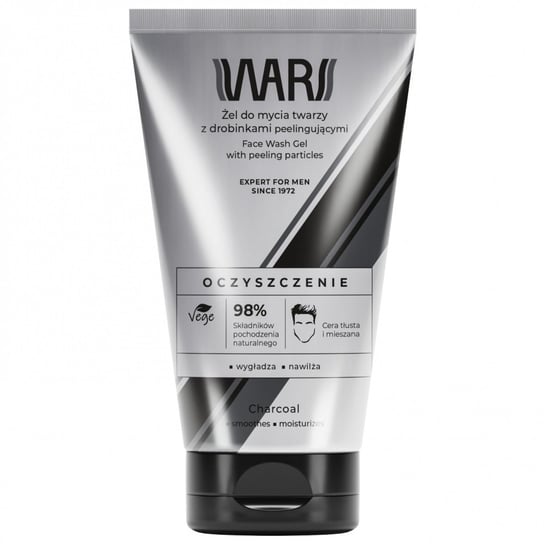 Wars Expert for Men Żel do mycia twarzy z drobinkami peelingującymi - Oczyszczenie 150ml Wars