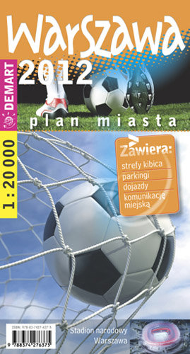 Warszawa 2012. Plan miasta 1:20 000 Wydawnictwo Demart