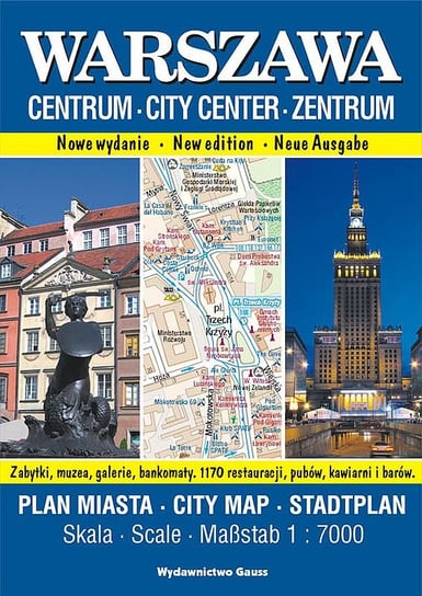 Warszawa centrum. Plan miasta 1:7 000 Opracowanie zbiorowe