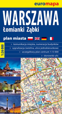 Warszawa, Łomianki, Ząbki. Plan miasta 1:26 000 Opracowanie zbiorowe