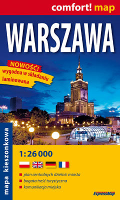 Warszawa. Mapa kieszonkowa 1:26 000 Opracowanie zbiorowe