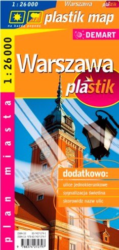 Warszawa. Mapa samochodowa 1:26 000 Opracowanie zbiorowe