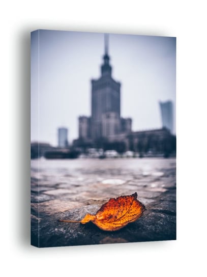 Warszawa Pałac Kultury i Nauki Jesienna Impresja - obraz na płótnie 30x40 cm Inny producent