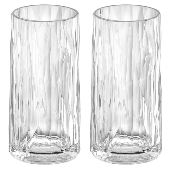 Wąskie szklanki CLUB No. 8, superglas, 2 x 300 ml, KOZIOL Koziol