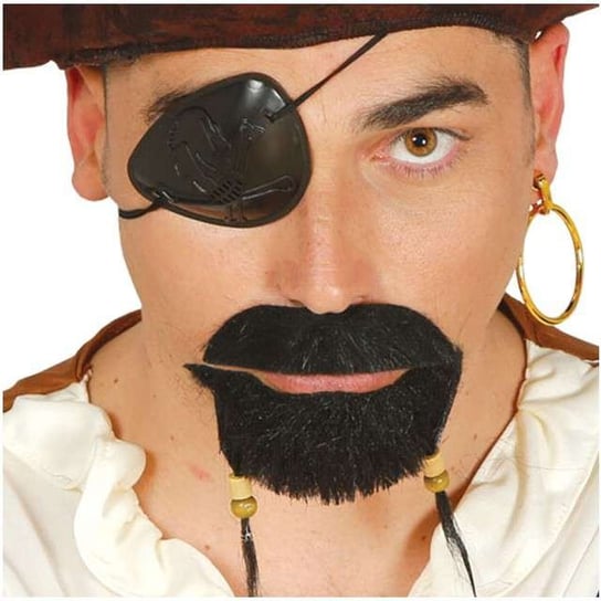 Wąsy i broda, Pirat, rozmiar uniwersalny Guirca