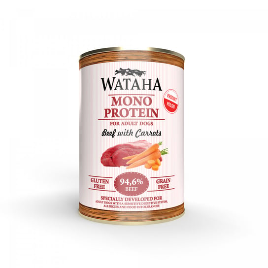 Wataha Mono Protein Adult Dog 94,6% Wołowina Z Marchewką 400G Inny producent