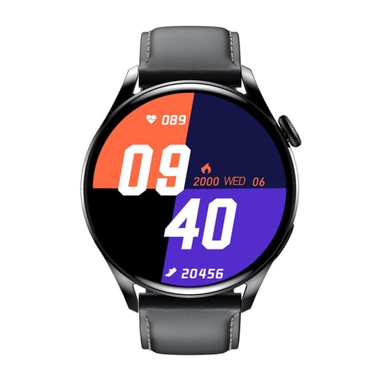 Watchmark Smartwatch Wear 3, Czarny Skórzany Watchmark