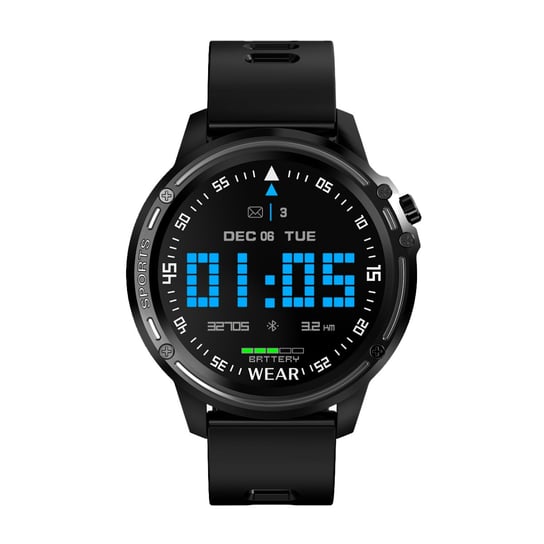 Watchmark, Zegarek Smartwatch, PolarWatch WL8, czarny Watchmark