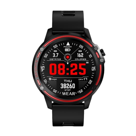 Watchmark, Zegarek Smartwatch, PolarWatch WL8, czerwony Watchmark